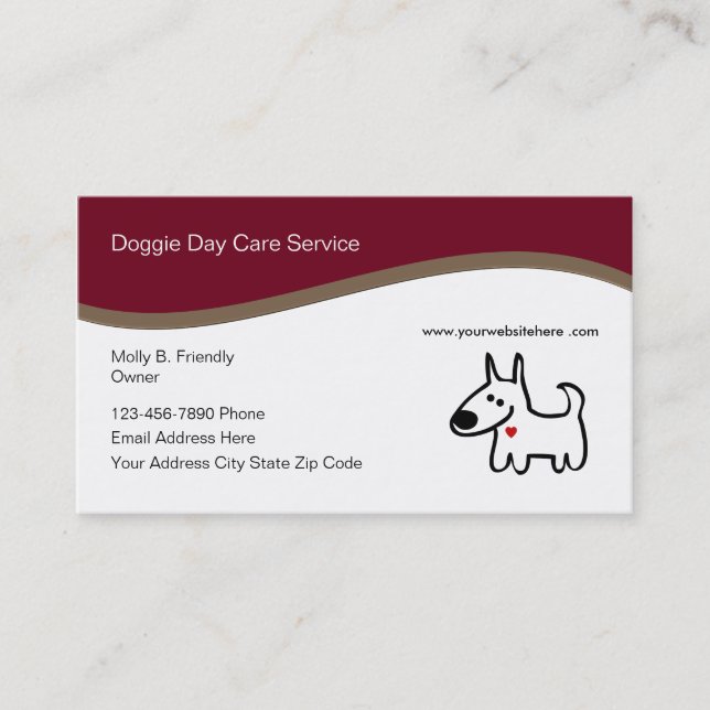Doggie Daycare Business Card (Front)
