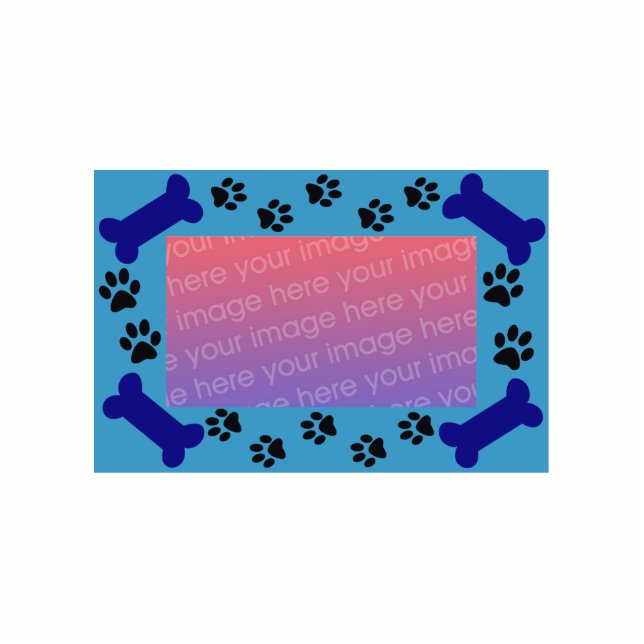 Doggie Frame Ornament Photo Sculpture Decoration (Front)