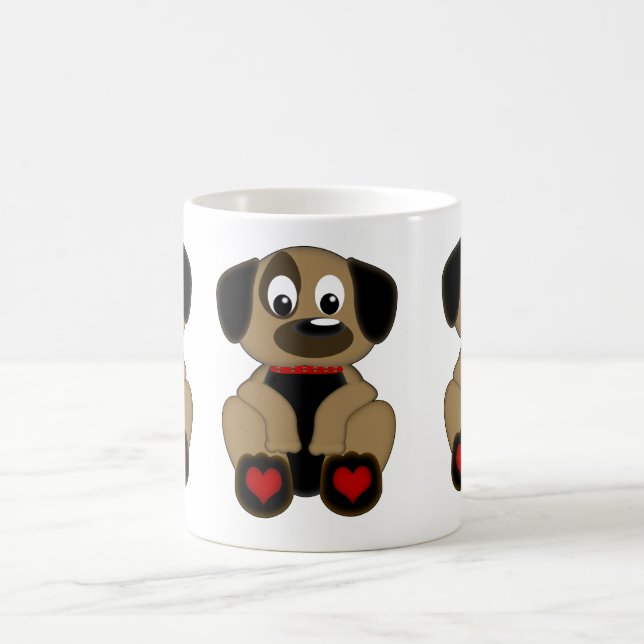 Doggie Hearts Magic Mug (Center)