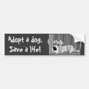 Doggie Jail Bumper Sticker