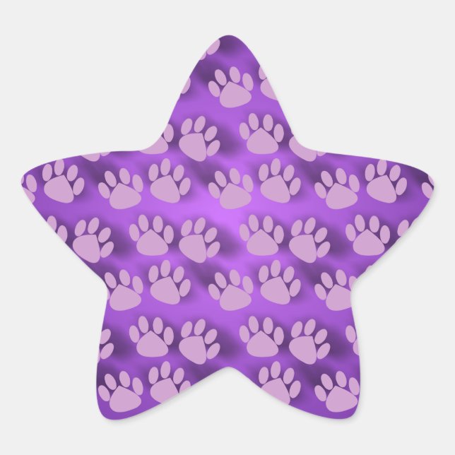Doggie paws  star sticker (Front)