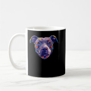 Doggie Pet Dog Owner Dog Lover Pitbull Watercolor Coffee Mug