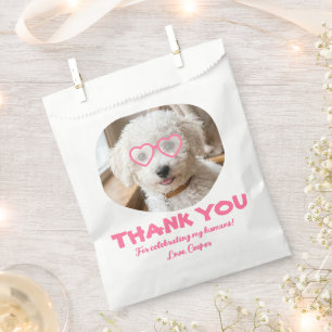 Doggie Treat Wedding Dog Photo Thank You Favour Bags