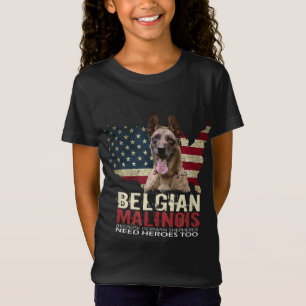 Doggie USA Dog Owner USA Lover Belgian Malinois Fu T-Shirt