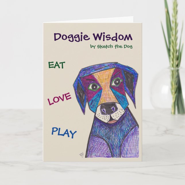 Doggie Wisdom Card (Front)