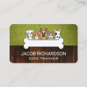 Doggies and Dog Bone Animal Care Business Card