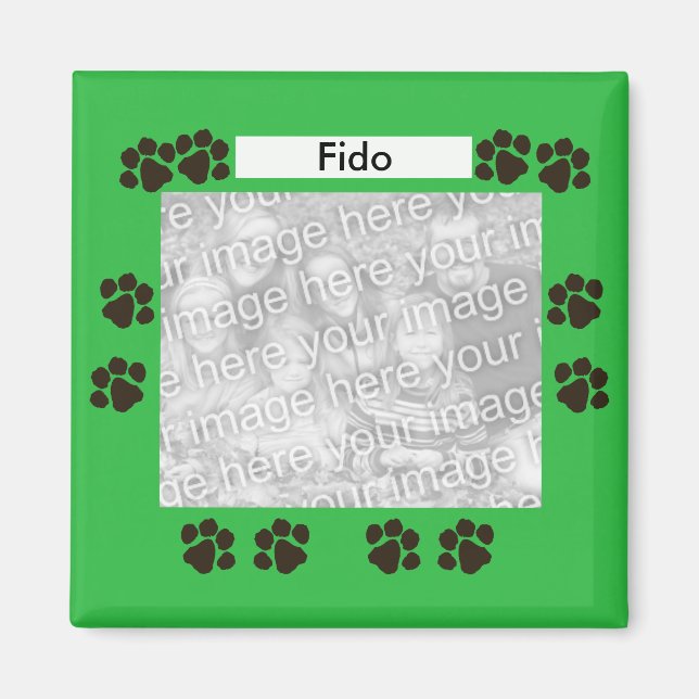 Doggie's Day Photo magnet (Front)