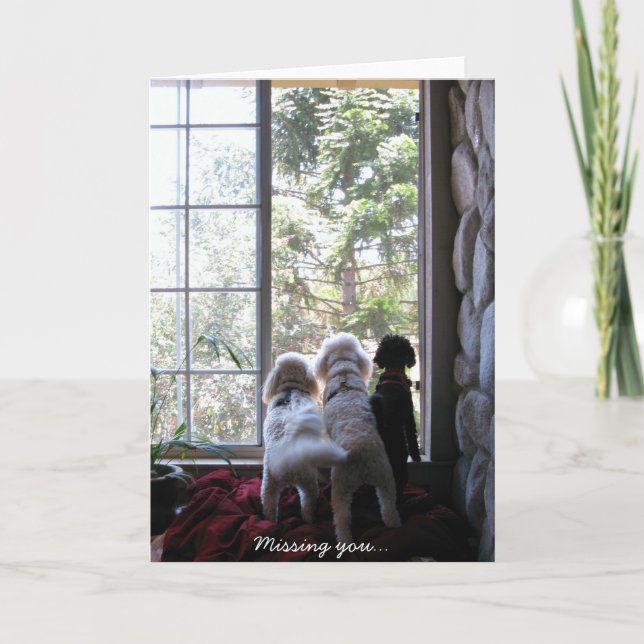 Doggies missing you card (Front)