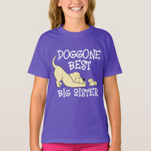 Doggone Best Big Sister Cute Matching Sibling T-Shirt