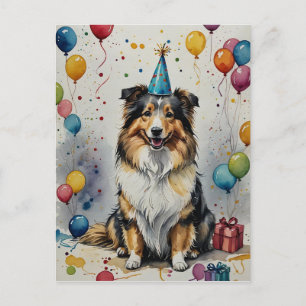 Doggone Delightful Birthday - Customisable Postcard