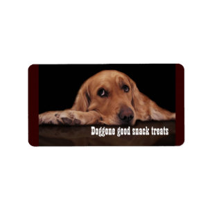 Doggone good snack treat label