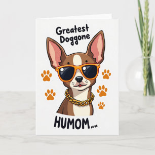 Doggone Great Humom Illustration Card