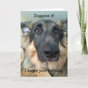 Doggone it!  Forgot Your Birthday! Card