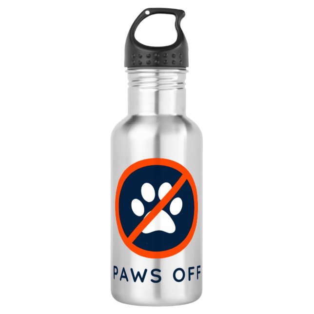DogGoneIt -Paws Off-18 oz  532 Ml Water Bottle (Front)
