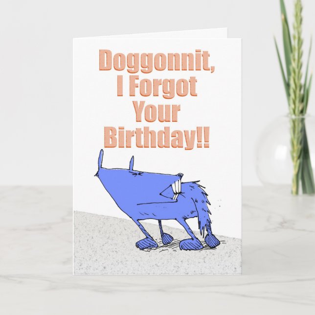 Doggonnit Birthday Card (Front)