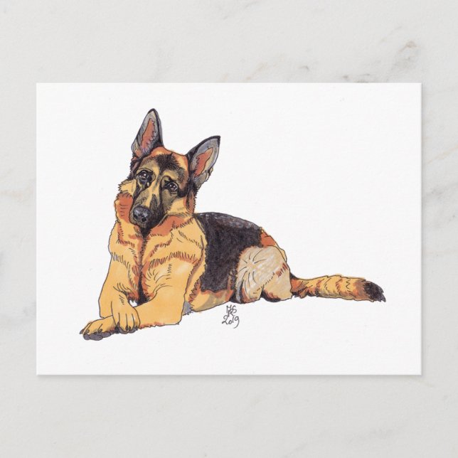 Doggust 2019 German Shepherd Postcard (Front)