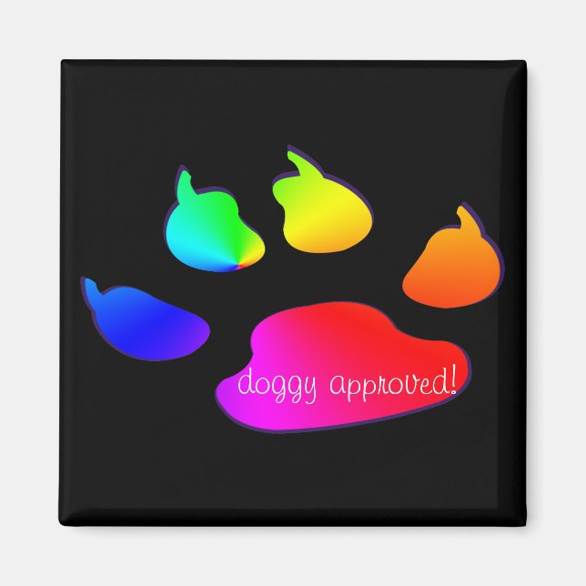 doggy approved magnet (Front)