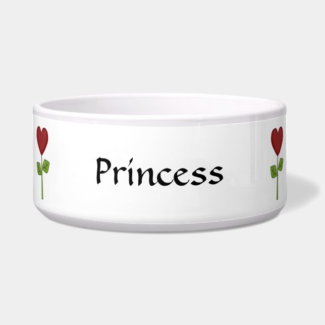 Doggy Best Friend Garden - Red Heart Flowers (Front)
