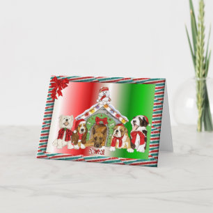 Doggy Christmas Holiday Card