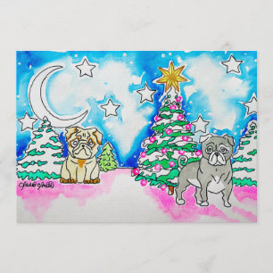 Doggy Christmas Postcard