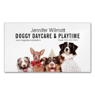 Doggy Daycare  Magnetic Business Card