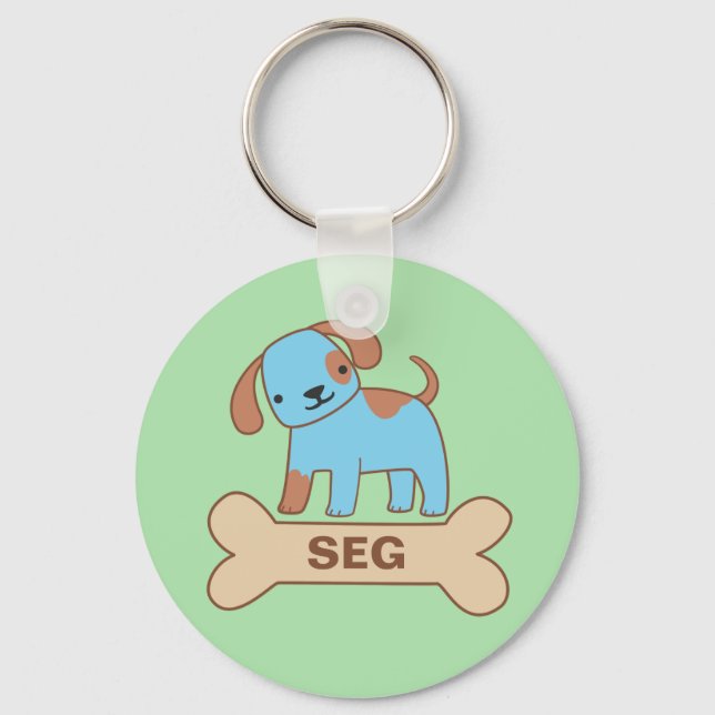 Doggy Name Tag Key Ring (Front)