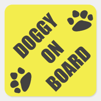 Doggy on Board Sticker