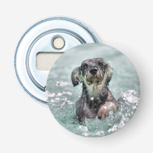 Doggy Paddle Cute Dog Swimming Bottle Opener