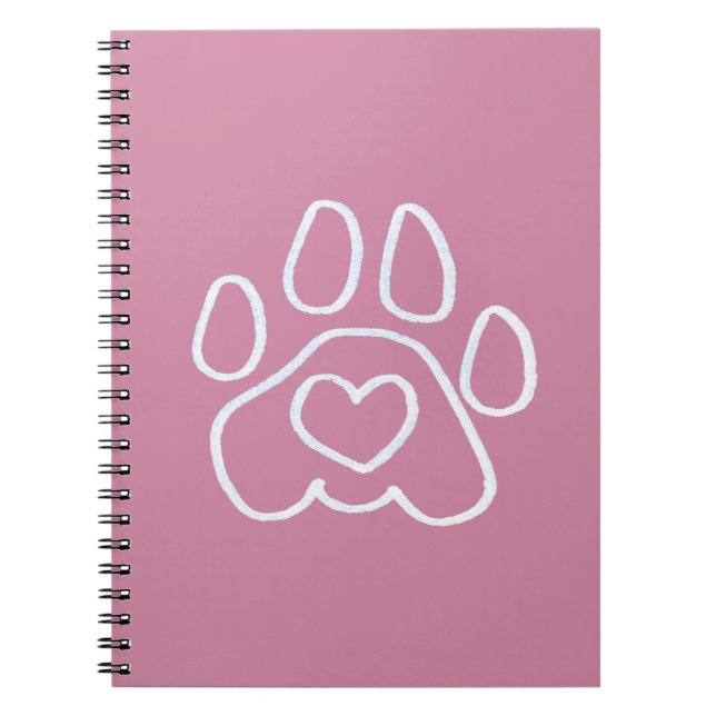 Doggy Paw For Dog Pals Notebook (Front)
