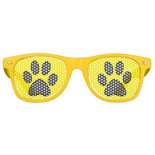 Dog Paw Print Sunglasses Eyewear Zazzle UK