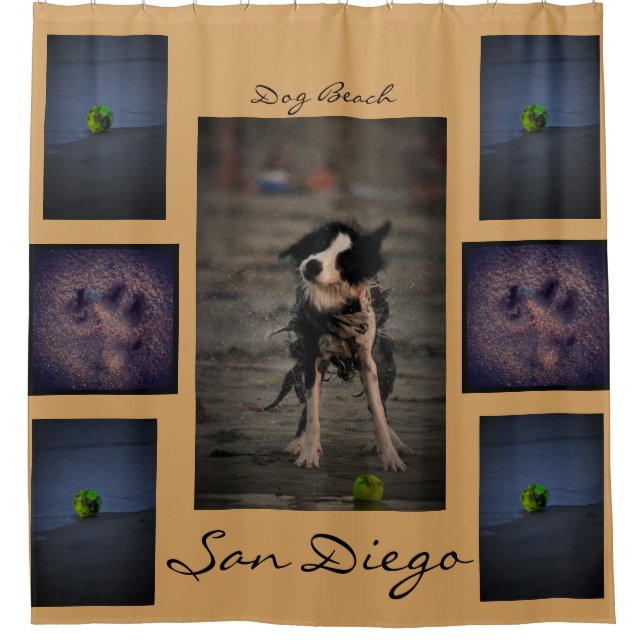 Doggy shower curtain (Front)