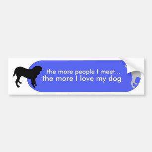 Dogism's "True Love" Blue Bumper Sticker