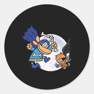 Dogman And Cat Essential For Kid  Classic Round Sticker