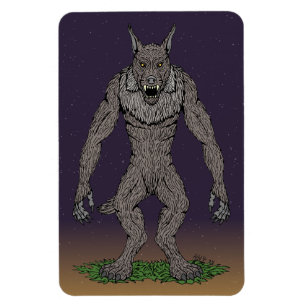 Dogman Cryptid or Werewolf Magnet