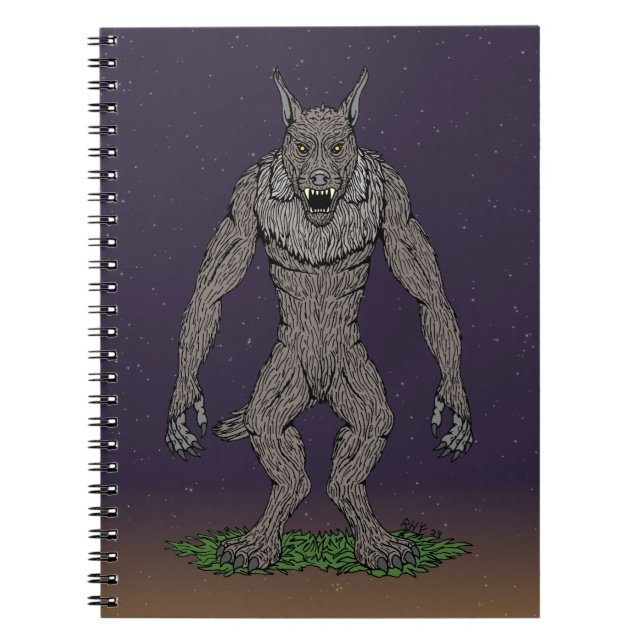 Dogman Cryptid or Werewolf Notebook (Front)