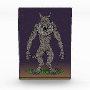 Dogman Cryptid or Werewolf Photo Block