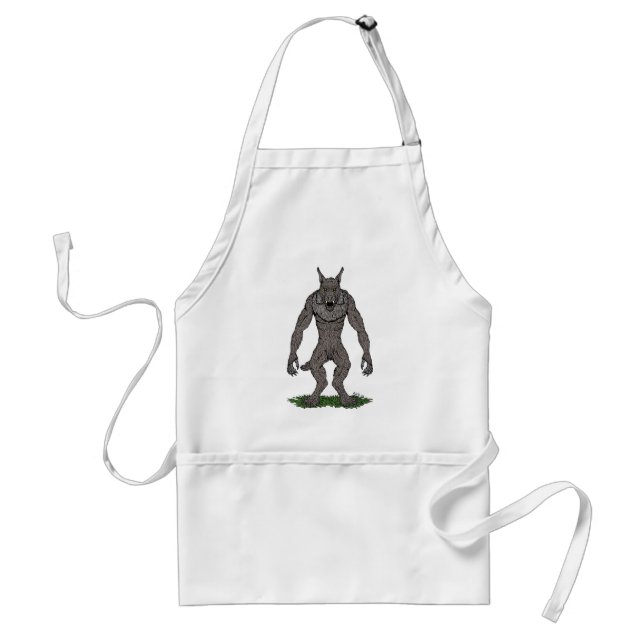 Dogman Cryptid or Werewolf Standard Apron (Front)