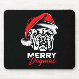 Dogmas English Bulldog Christmas Mouse Mat