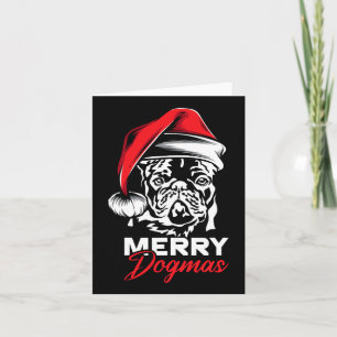 Dogmas French Bulldog Frenchie Christmas Card