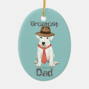 Dogo Argentino Ceramic Ornament