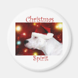 Dogo Argentino Christmas Spirit - Magnet