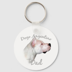 Dogo Argentino Dad 2 Key Ring