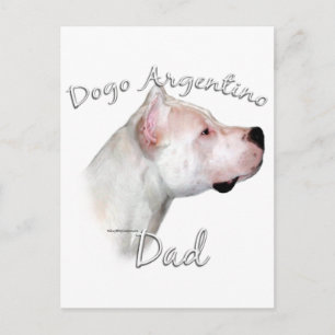 Dogo Argentino Dad 2 Postcard