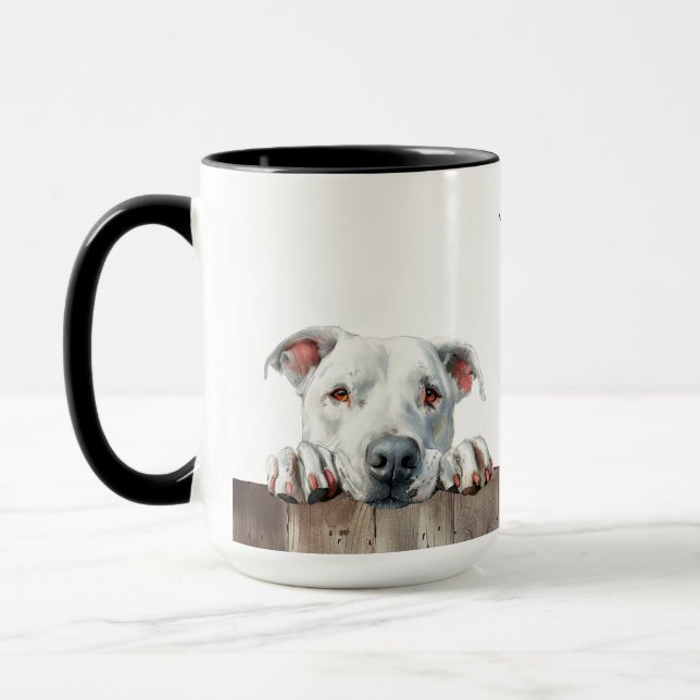 Dogo Argentino Dog Mug (Left)
