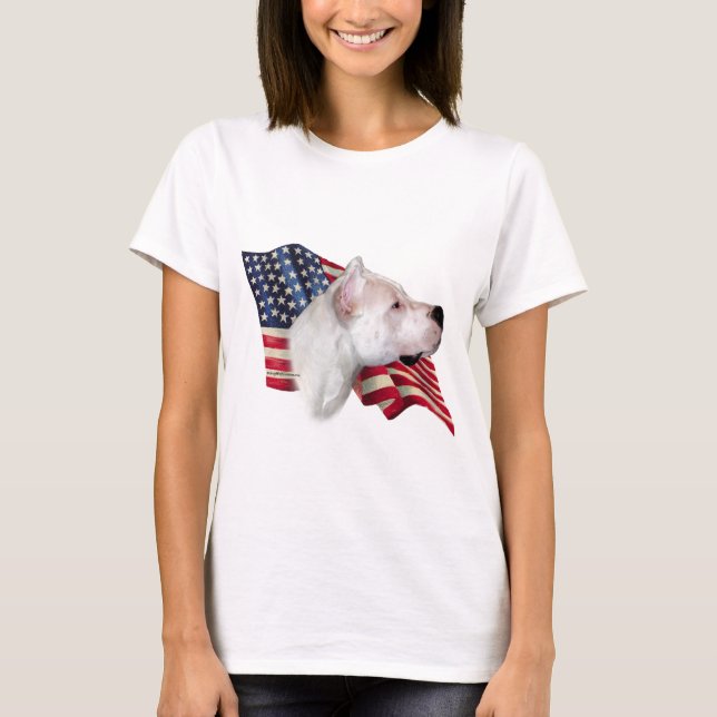 Dogo Argentino Flag T-Shirt (Front)