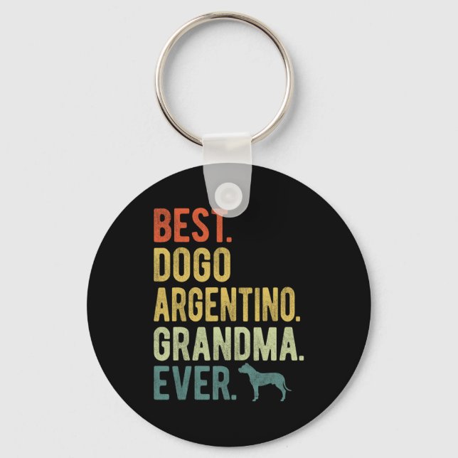 Dogo Argentino Grandma Ever Dog Lovers Mother's Da Key Ring (Front)