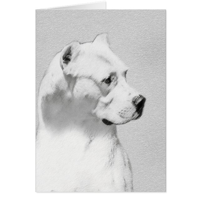 Dogo Argentino Painting - Original Dog Art (Front)