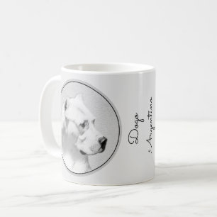 Dogo Argentino Painting - Original Dog Art Coffee Mug