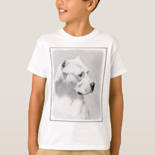 Dogo Argentino Painting - Original Dog Art T-Shirt