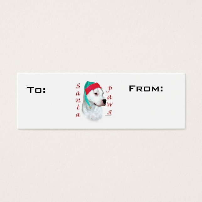 Dogo Argentino Paws Gift Tags (Front)